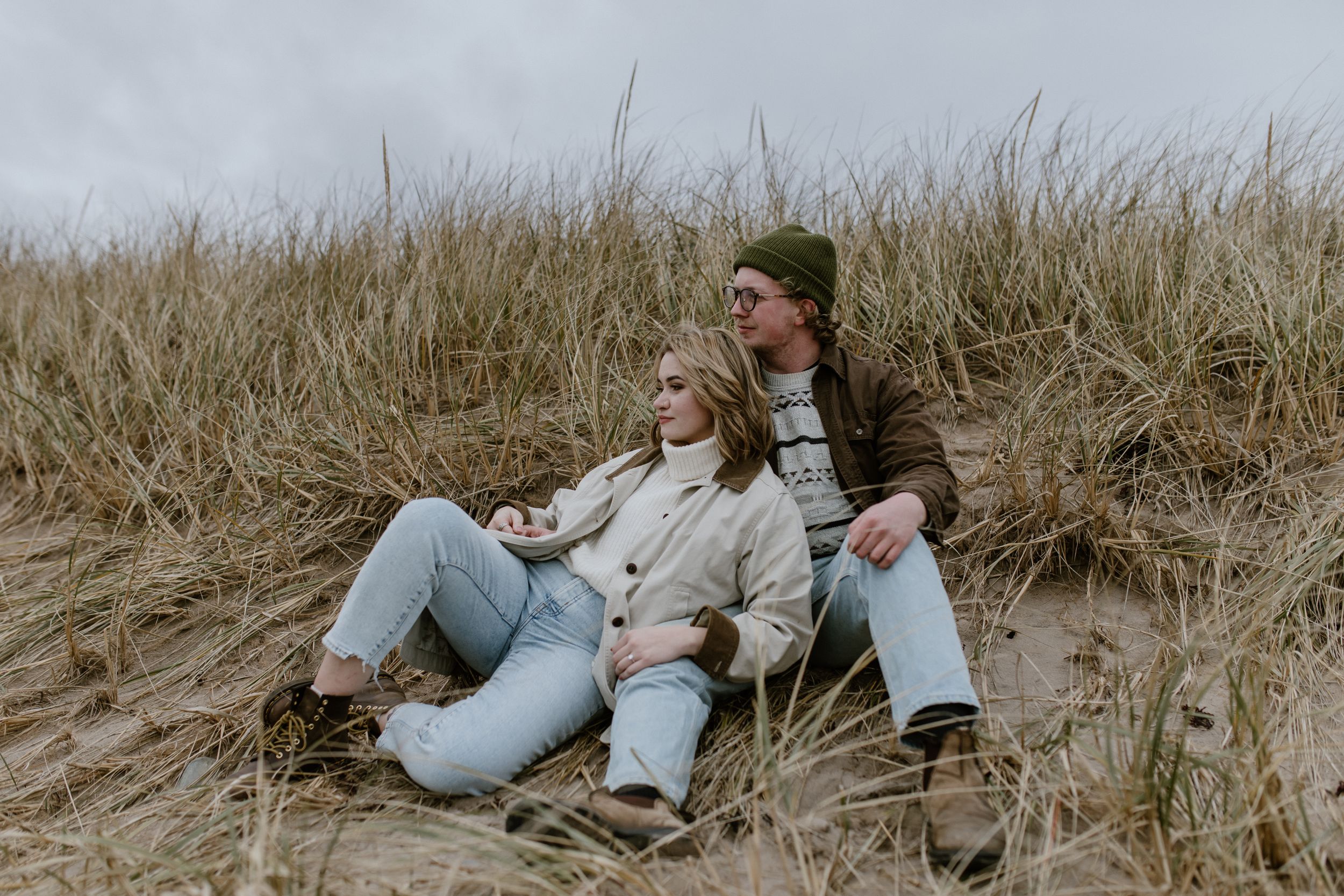 Beach Engagement Session, Conrad's Beach Nova Scotia, Canada - Charlotte Buckle Photography