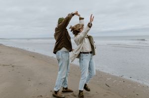 Beach Engagement Session, Conrad's Beach Nova Scotia, Canada - Charlotte Buckle Photography
