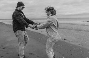 Beach Engagement Session, Conrad's Beach Nova Scotia, Canada - Charlotte Buckle Photography
