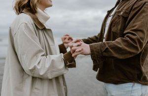 Beach Engagement Session, Conrad's Beach Nova Scotia, Canada - Charlotte Buckle Photography