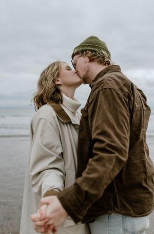 Beach Engagement Session, Conrad's Beach Nova Scotia, Canada - Charlotte Buckle Photography