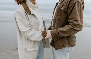 Beach Engagement Session, Conrad's Beach Nova Scotia, Canada - Charlotte Buckle Photography