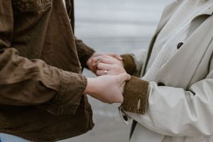 Beach Engagement Session, Conrad's Beach Nova Scotia, Canada - Charlotte Buckle Photography