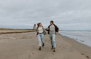 Beach Engagement Session, Conrad's Beach Nova Scotia, Canada - Charlotte Buckle Photography