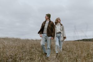 Beach Engagement Session, Conrad's Beach Nova Scotia, Canada - Charlotte Buckle Photography