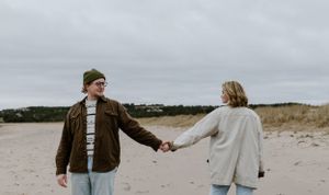 Beach Engagement Session, Conrad's Beach Nova Scotia, Canada - Charlotte Buckle Photography