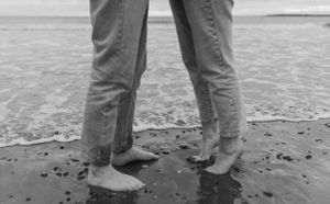 Beach Engagement Session, Conrad's Beach Nova Scotia, Canada - Charlotte Buckle Photography