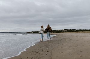 Beach Engagement Session, Conrad's Beach Nova Scotia, Canada - Charlotte Buckle Photography