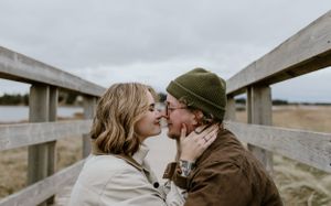 Beach Engagement Session, Conrad's Beach Nova Scotia, Canada - Charlotte Buckle Photography