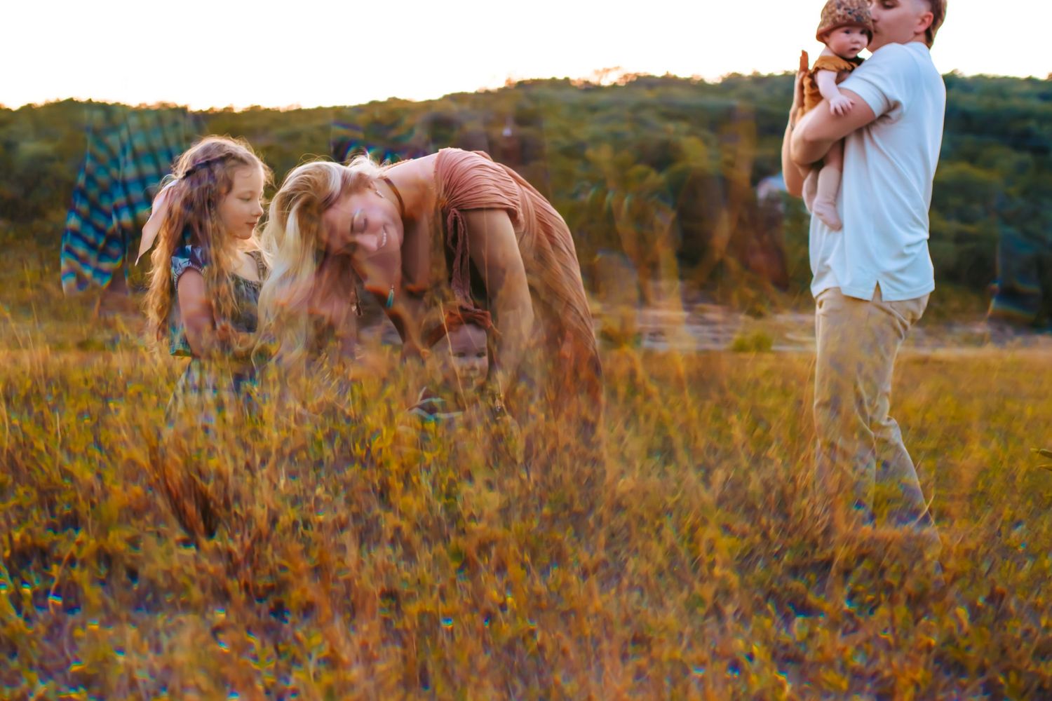 Prism effect - family photography session.