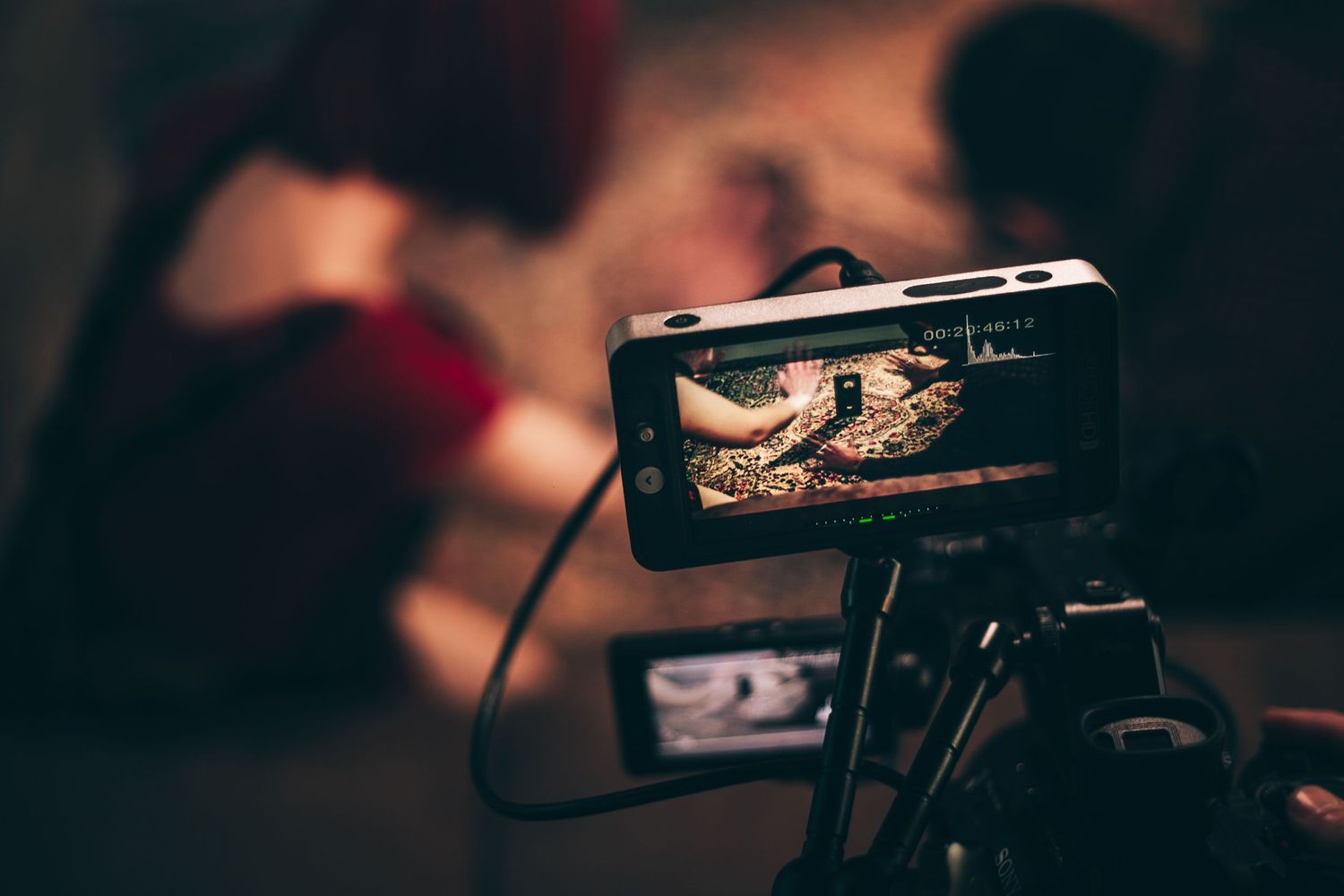 cinematic gear, camcorder with monitor