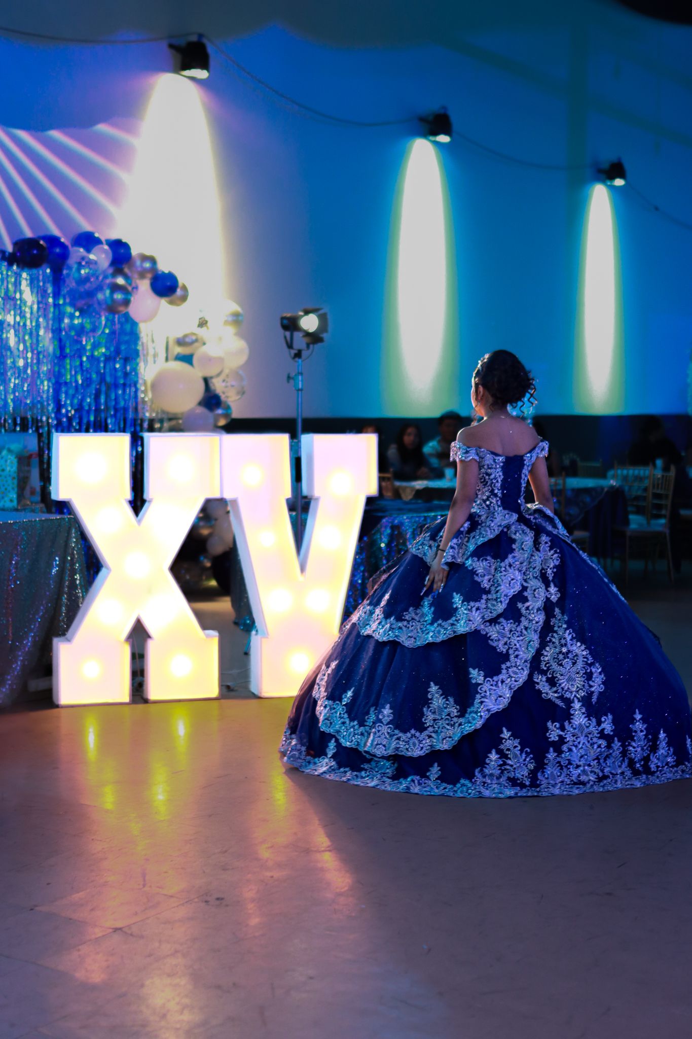 Xv looking at xv light up lights event photo