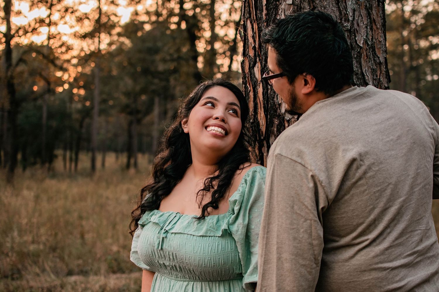 couple wedding engagement photographer Houston Texas