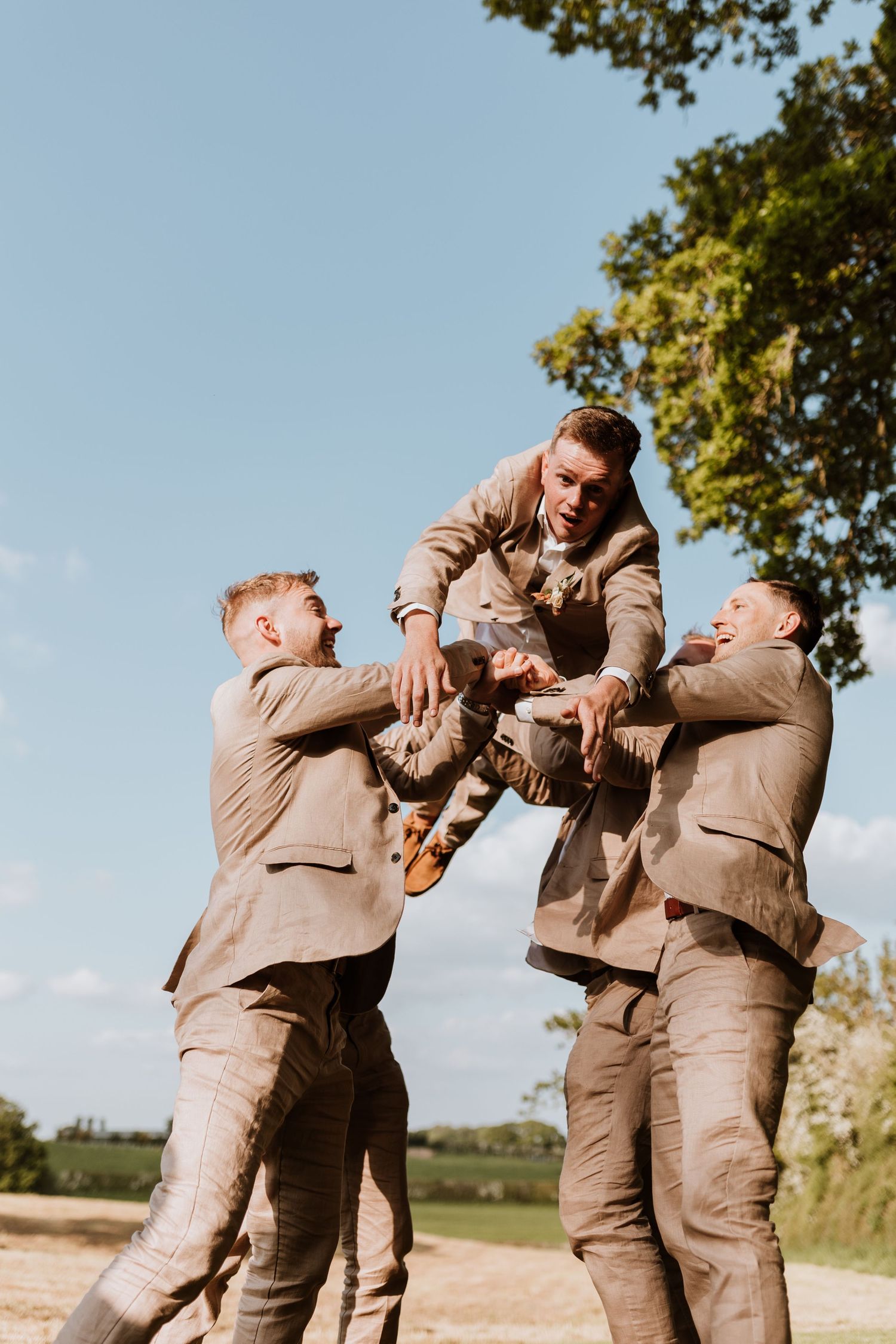 Fun and wild wedding photography Shropshire