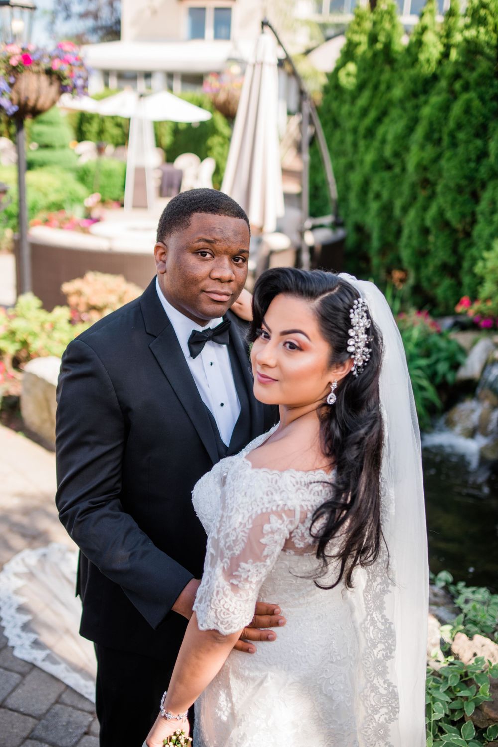 bride and groom portrait