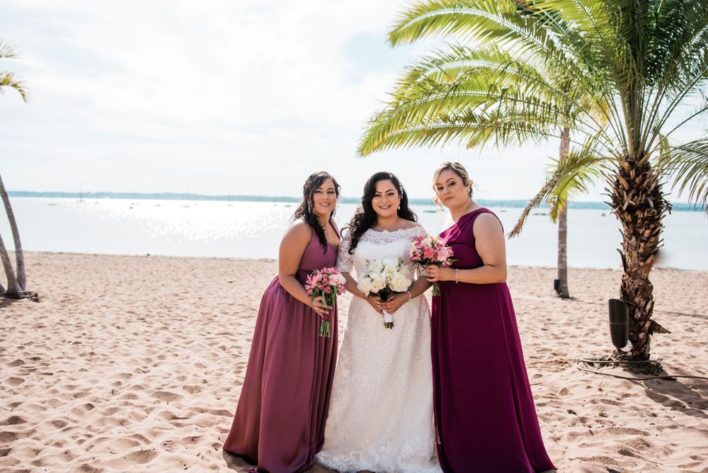 bride and bridesmaids