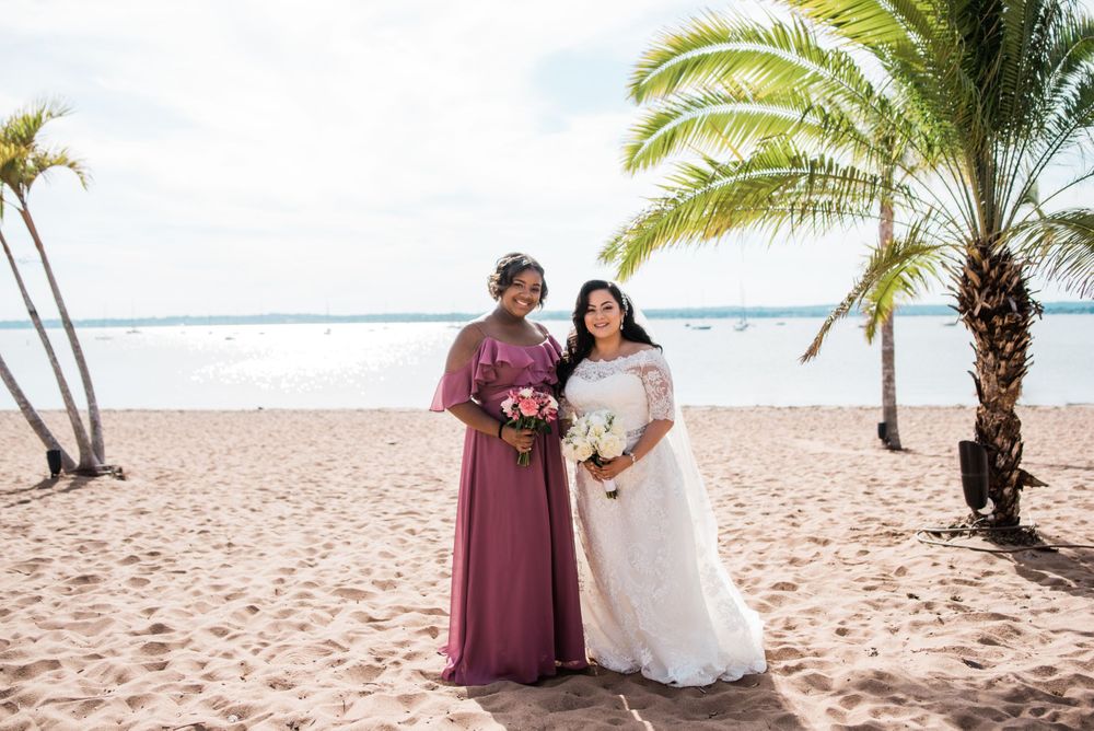 bride and bridesmaids