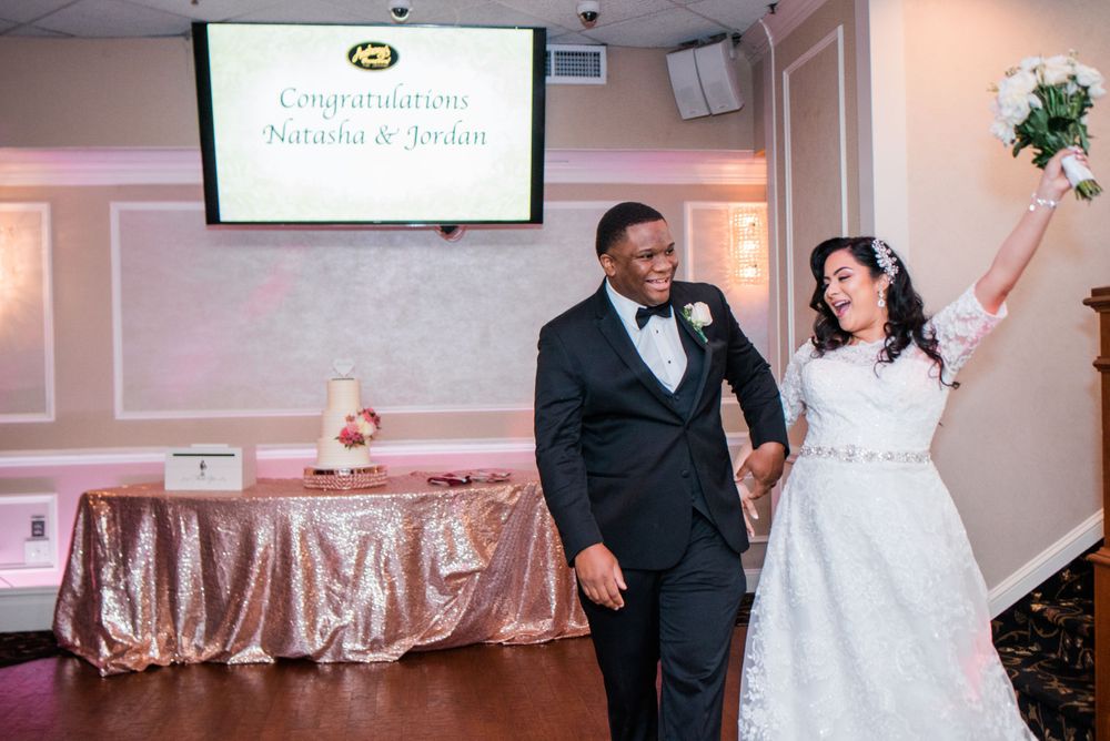 bride and groom introduced as husband and wife