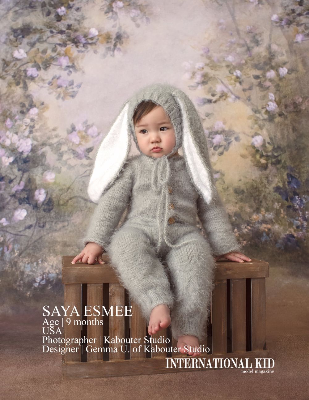 Easter mini photoshoot baby in bunny suit photography in crofton Maryland