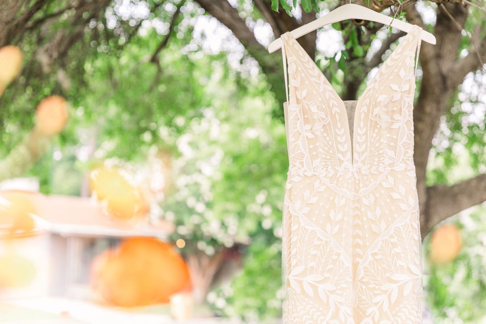 nude wedding dress