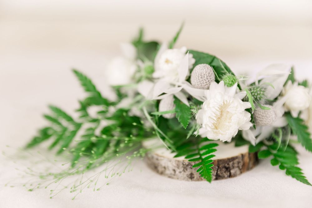live flower headband