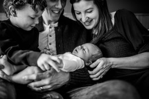 Dublin, Ohio Newborn Photographer - Powell, Ohio Newborn Photographer - In home newborn session - Natural Light Newborn
