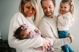 Dublin, Ohio Newborn Photographer - Powell, Ohio Newborn Photographer - In home newborn session - Natural Light Newborn