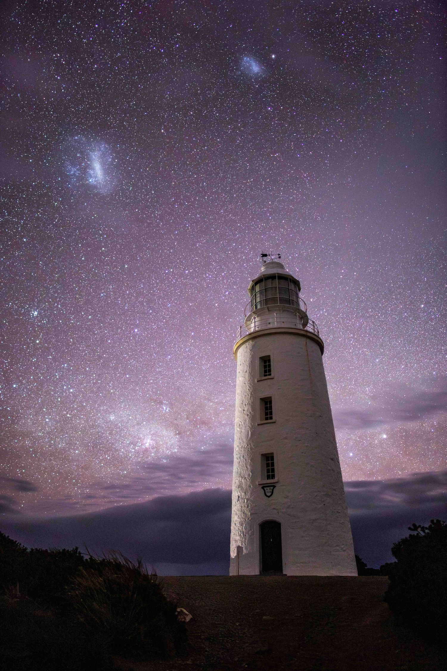 Cape Bruny lighthouse under the Magellanic Clouds