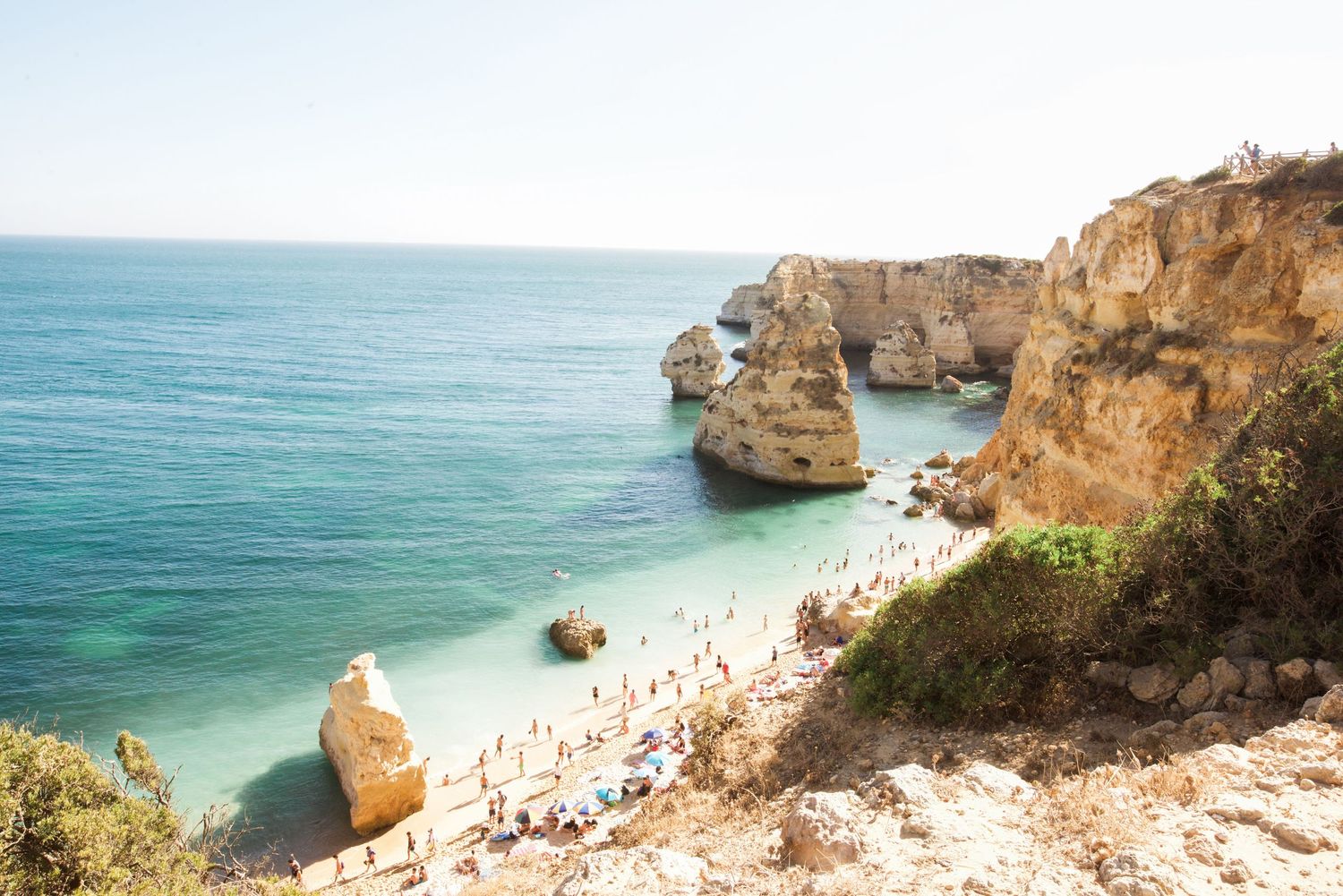 Caramujeira, a coastal town, in the Algarve, Portugal