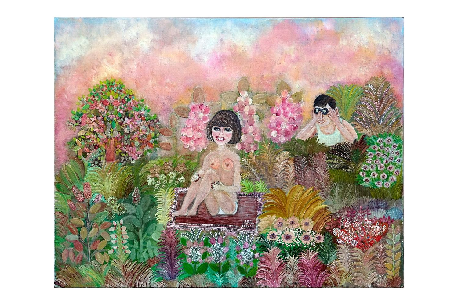 Le voyeur - Toile de Marie Saleun