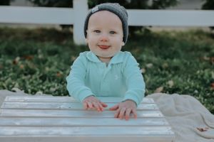 Family photographer Michigan 1st birthday photoshoot