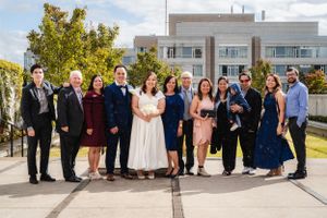 Groom and Bride family after the wedding