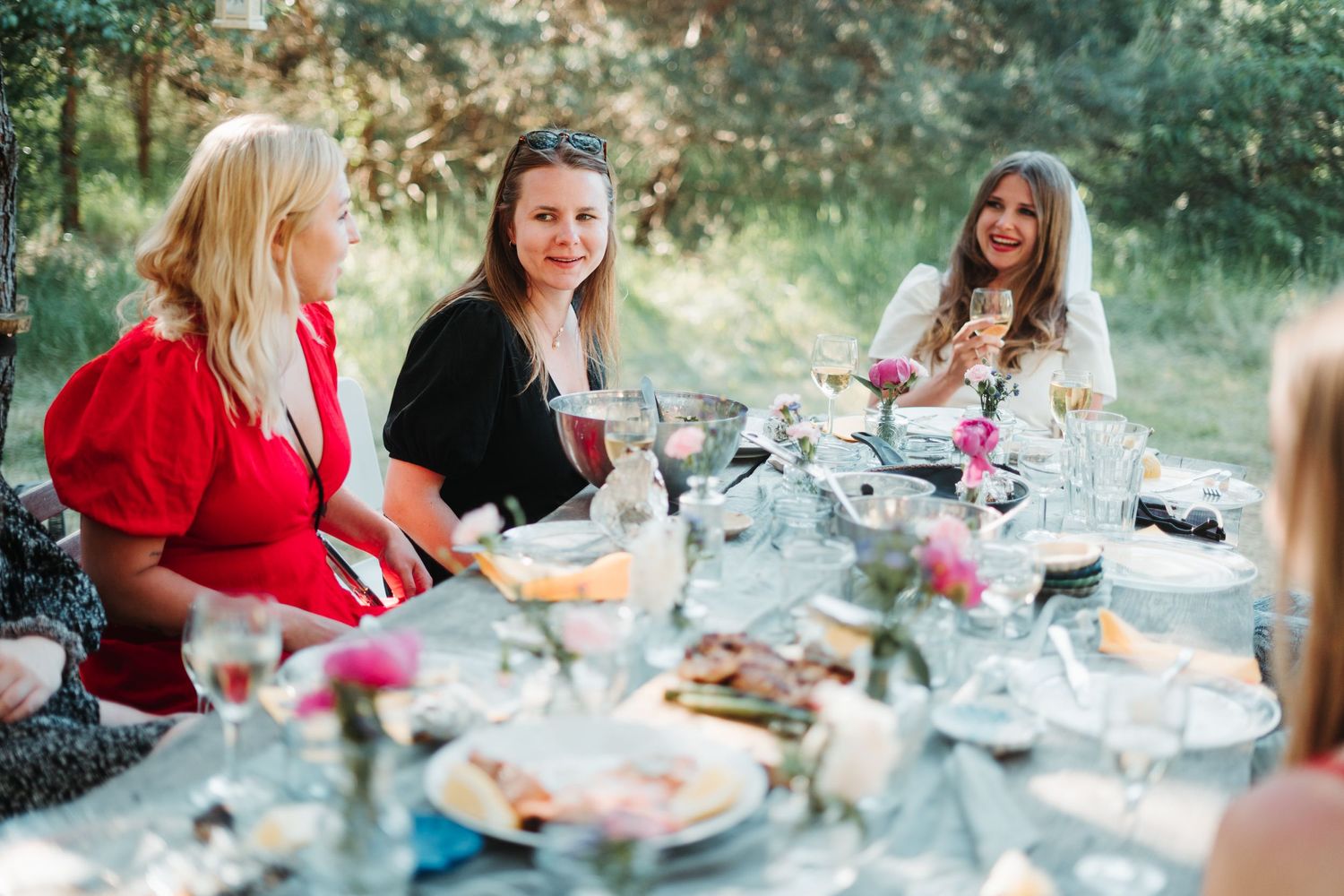 hen party at glamping