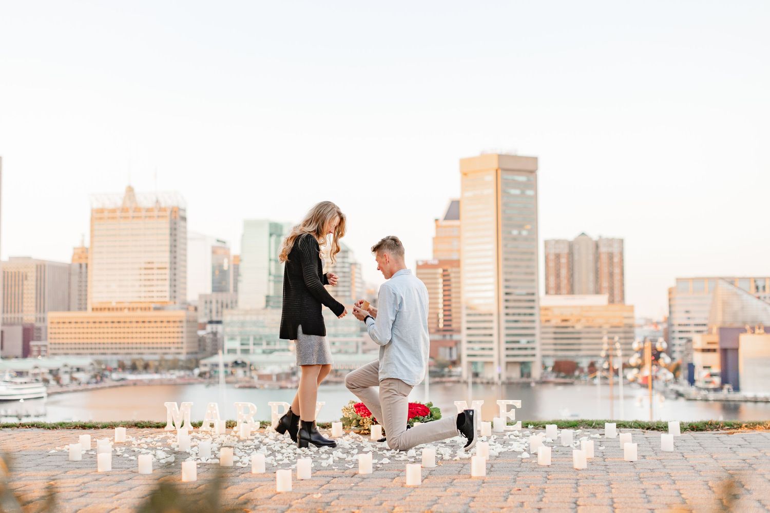 surprise proposal in Baltimore, maryland