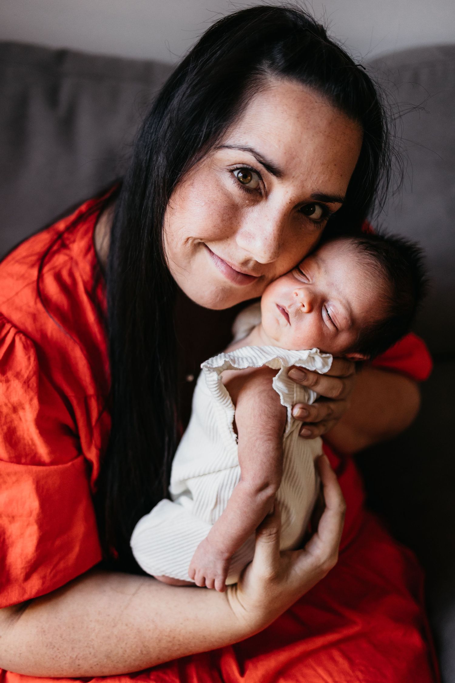 Newborn Photoshoot Brisbane with Mum and Daughter
