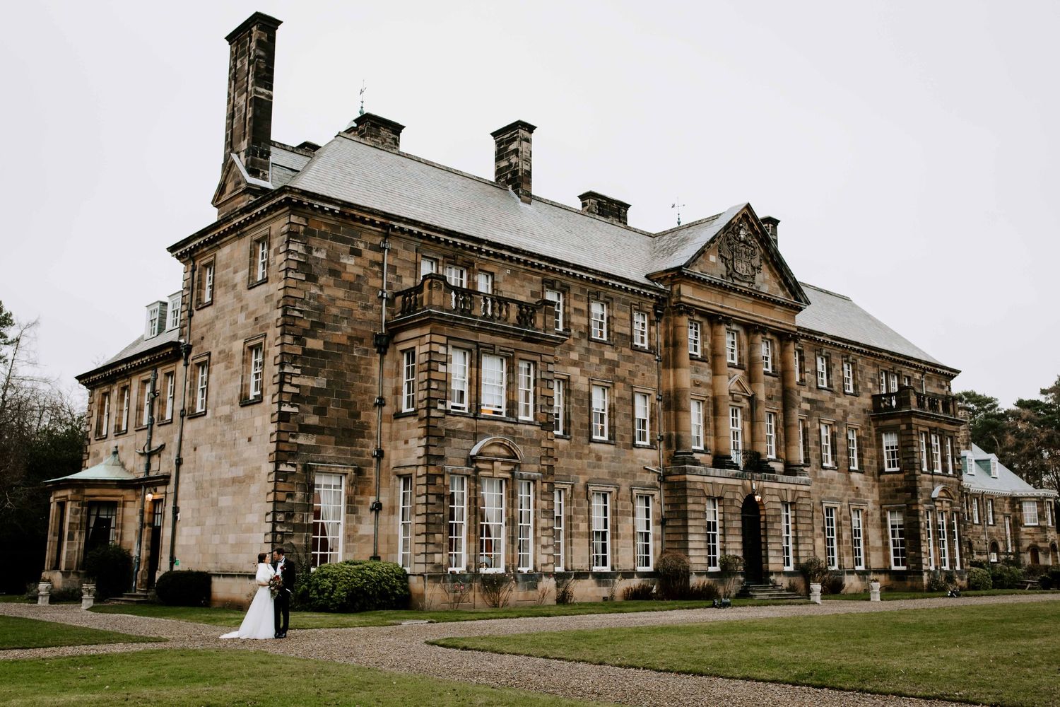 Crathorne Hall wedding, North Yorkshire, Christmas wedding