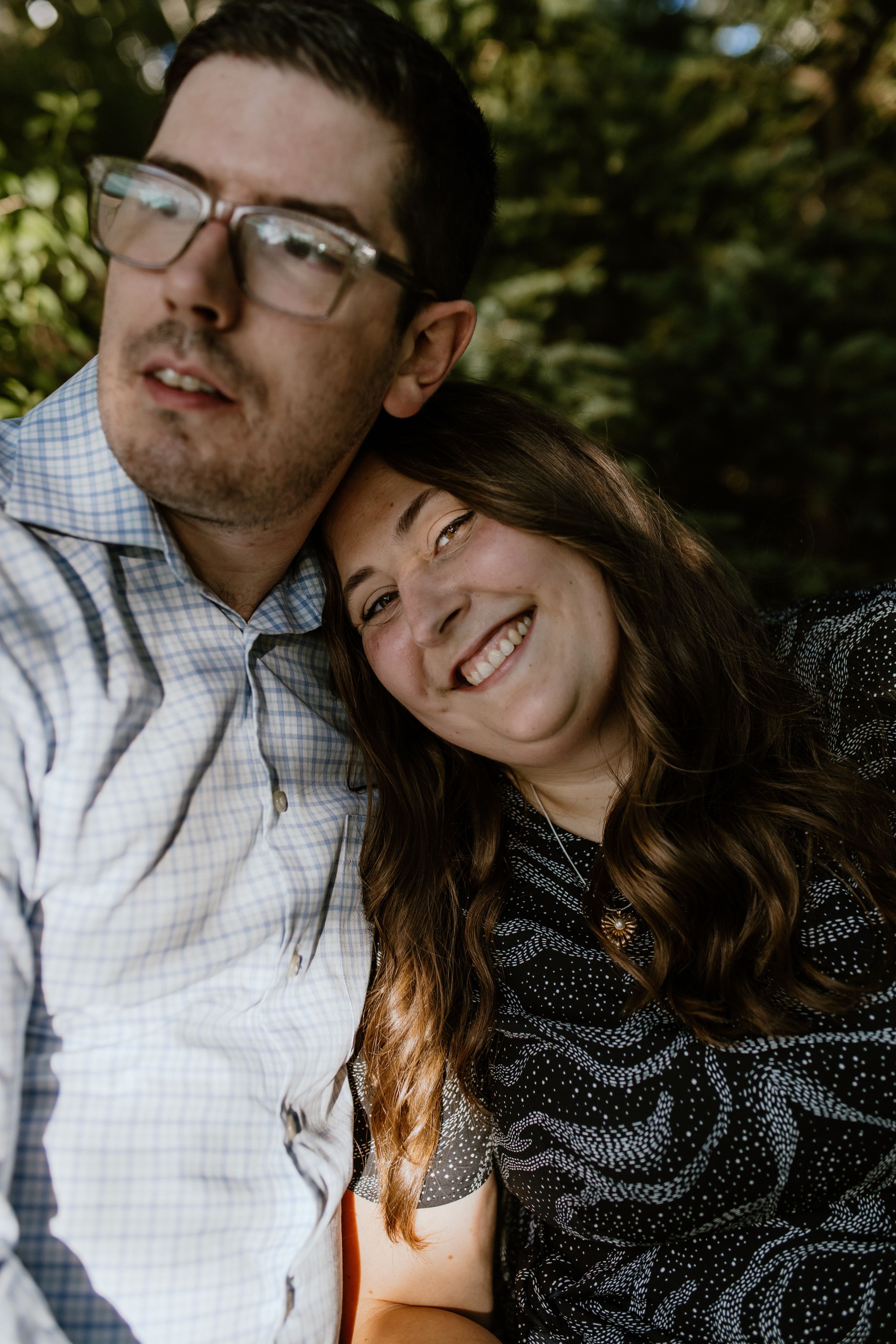 Summer engagement session along Dartmouth Waterfront, across from Halifax Waterfront, Dartmouth Nova Scotia