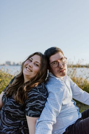 Summer engagement session along Dartmouth Waterfront, across from Halifax Waterfront, Dartmouth Nova Scotia