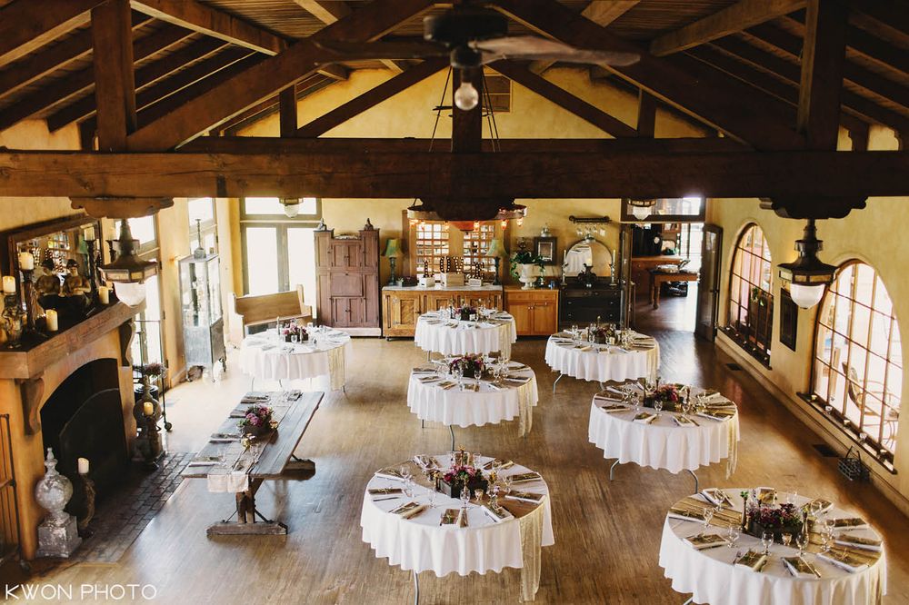 Rustic floral decor and venue setup. Mountain Mermaid Topanga wedding by KWON PHOTO