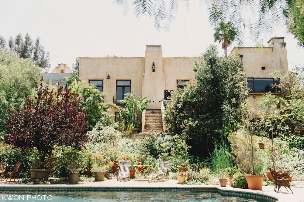 Rustic floral decor and venue setup. Mountain Mermaid Topanga wedding by KWON PHOTO