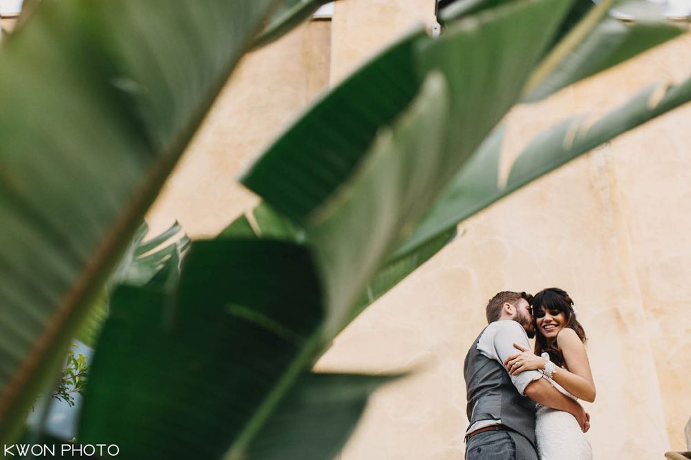 Romantic couple portrait in Topanga. Mountain Mermaid Topanga wedding by KWON PHOTO