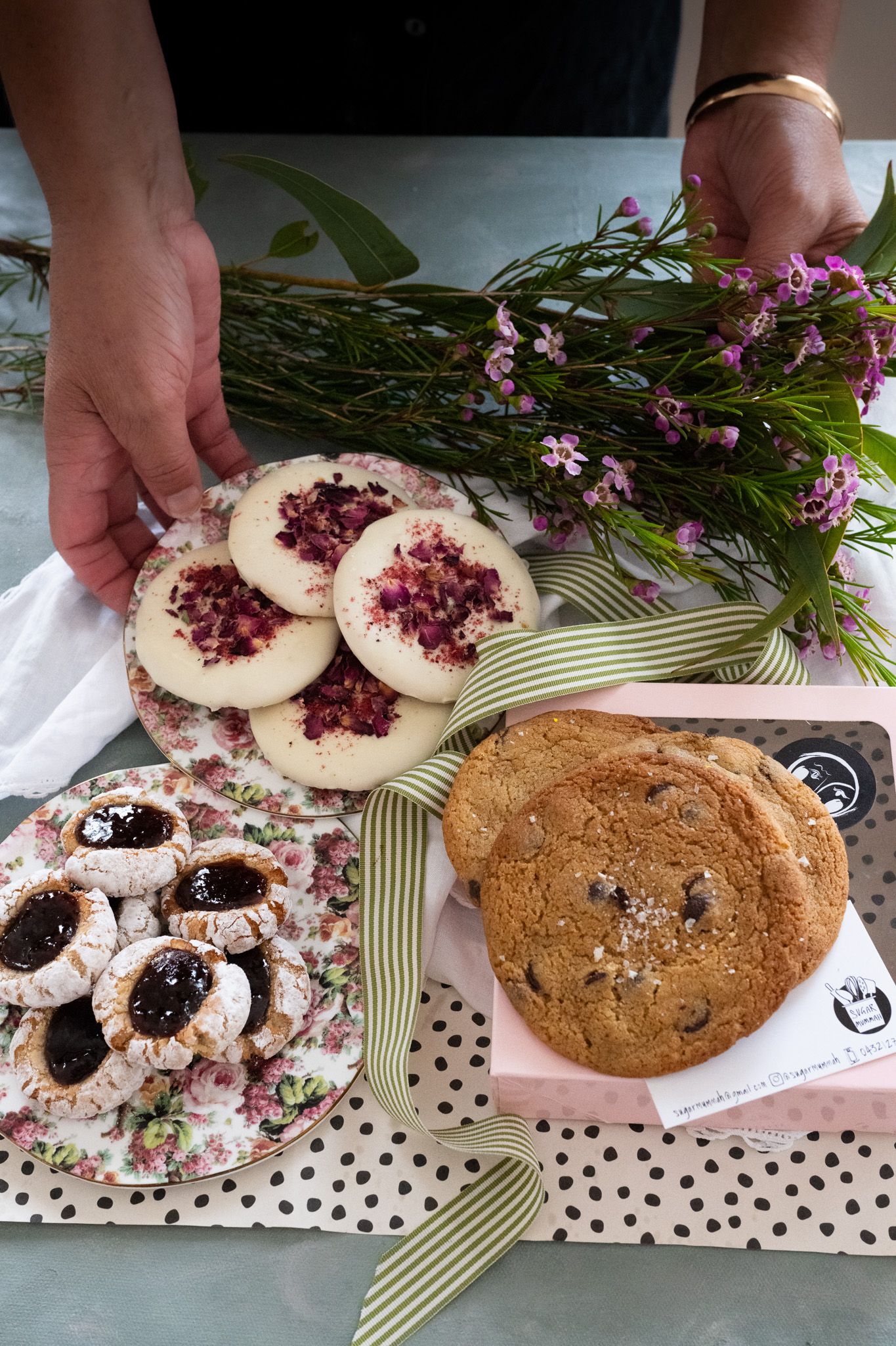 Kylie Tombs styling Frea's cookies