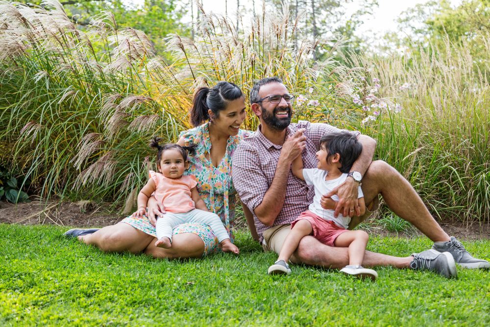Family portraits with kids