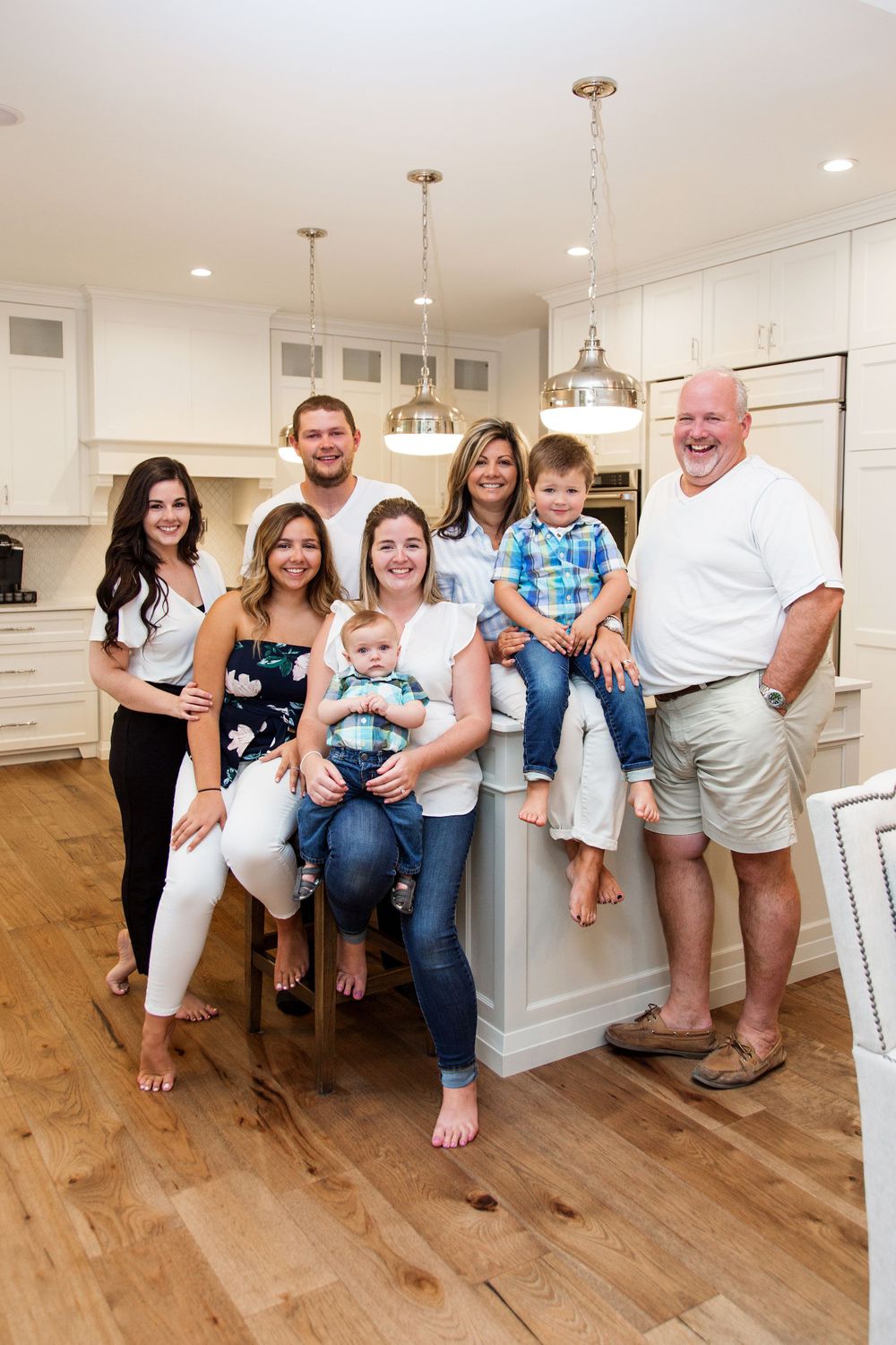 Family portraits with kids