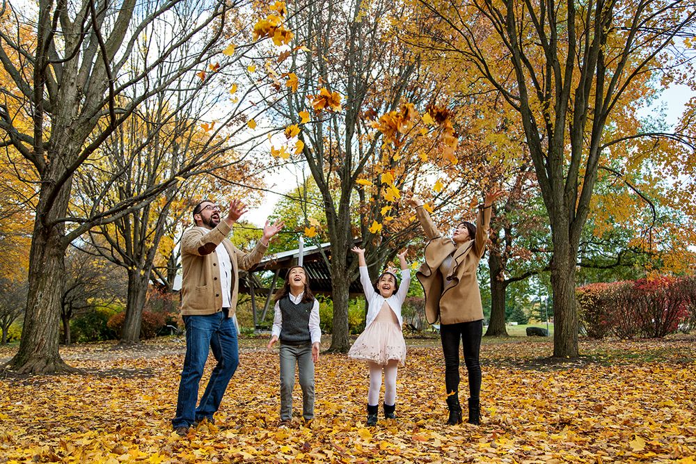 Family portraits with kids