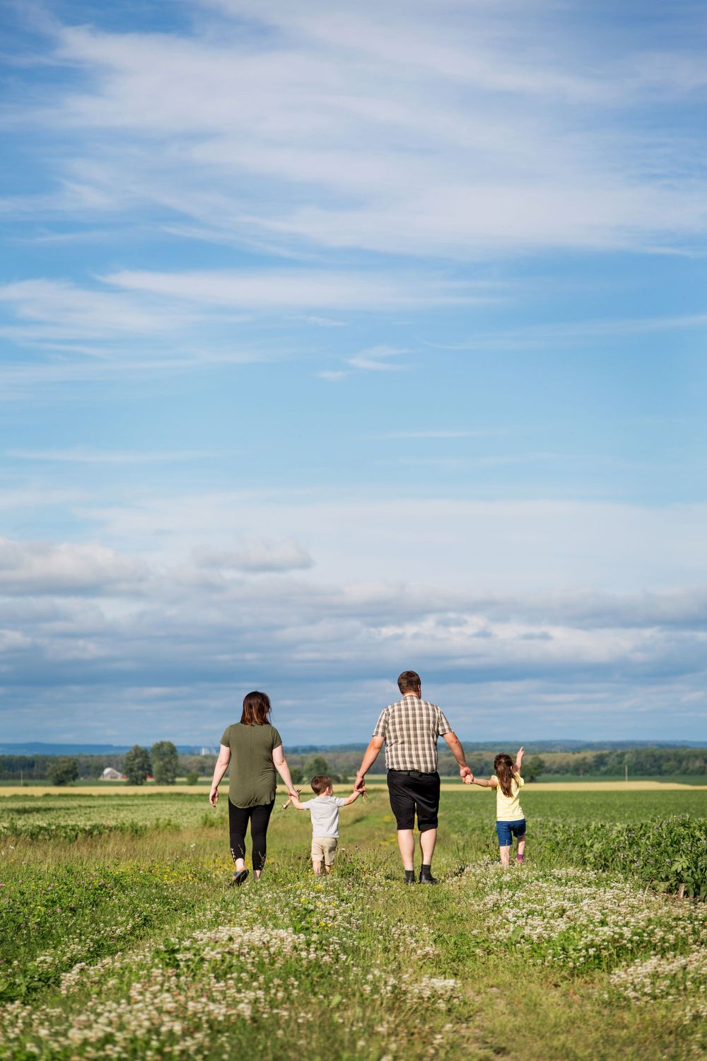 Family portraits with kids