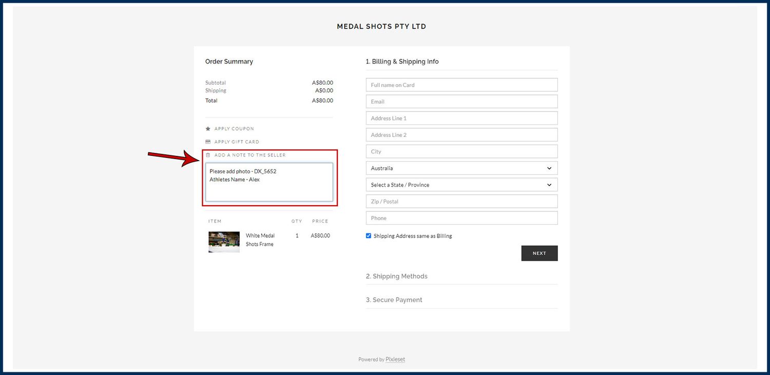 Form submission interface screenshot with arrow pointing to specific field.