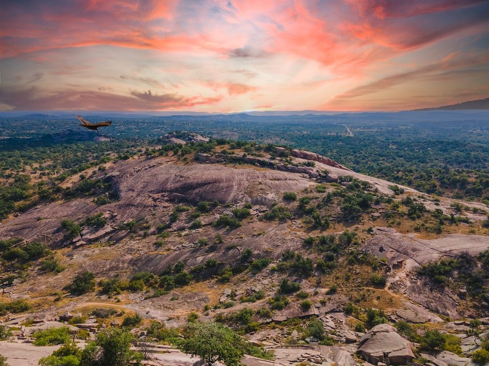 Texas Hill with Sunset