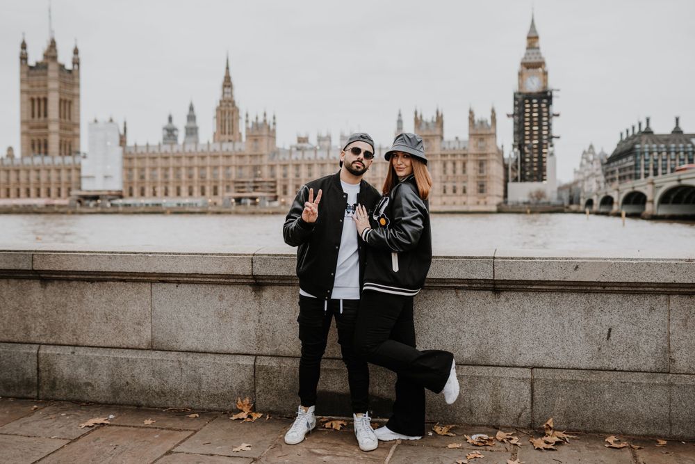 Couple in a photoshoot at the Big Ben