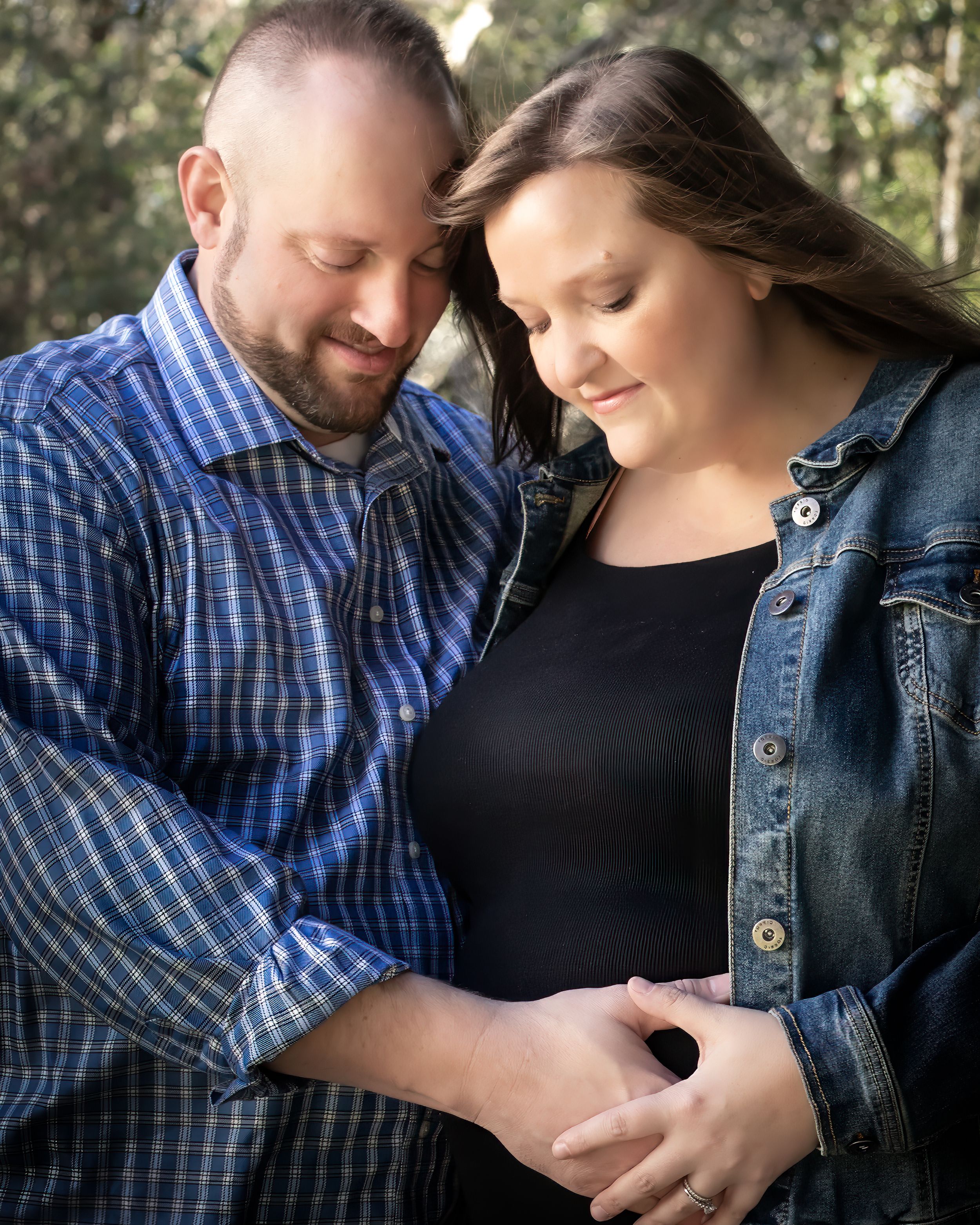Casual Couple Maternity Portrait